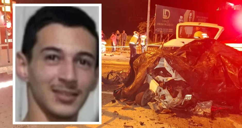 Jovem morre e criança é ejetada para fora do carro em acidente na SC-370