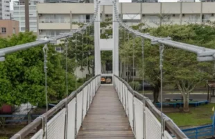 Ponte Pênsil, entre SC e RS, é liberada um ano e meio após acidente durante carnaval