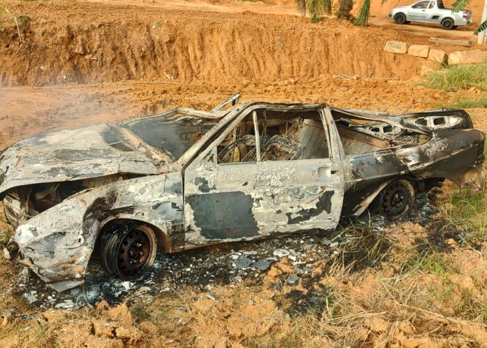 Duas pessoas ficam feridas em grave acidente na SC-390, em Pedras Grandes