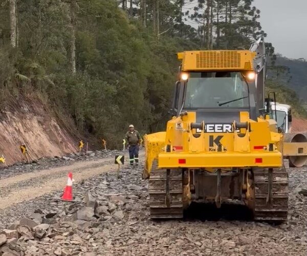 Obras na Serra do Corvo Branco avançam em Urubici e em Grão Pará