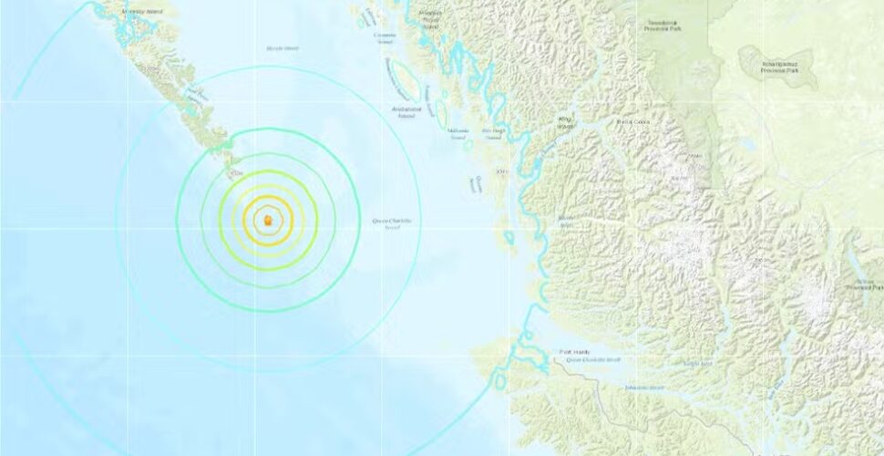 Terremoto de magnitude 6,5 atinge costa oeste do Canadá