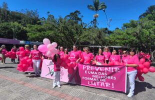 Rede Feminina de Combate ao Câncer de Lauro Müller inicia campanha de conscientização com Caminhada Rosa