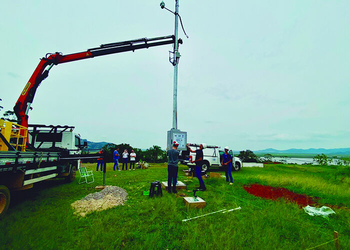 Rede de monitoramento hidrometeorológico no rio Tubarão começa a ser instalada