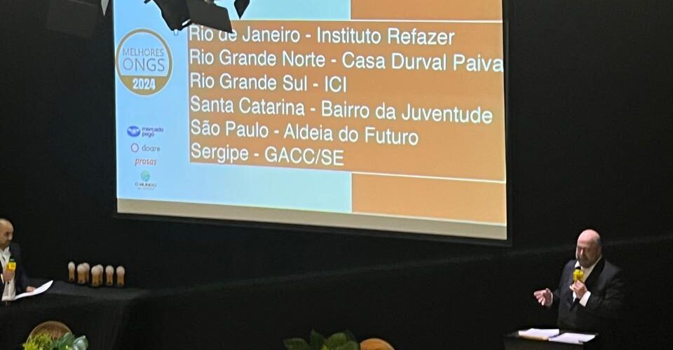 Bairro da Juventude é reconhecido com o Troféu Melhor ONG de Santa Catarina e pela quarta vez como uma das 100 melhores do Brasil