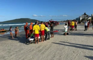 Afogamento de quatro jovens mobiliza moto aquática e helicóptero