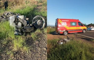 Jovem morre após colidir motocicleta contra carreta em Turvo