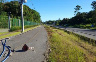 Obras de revitalização da SC-108 estão em ritmo lento