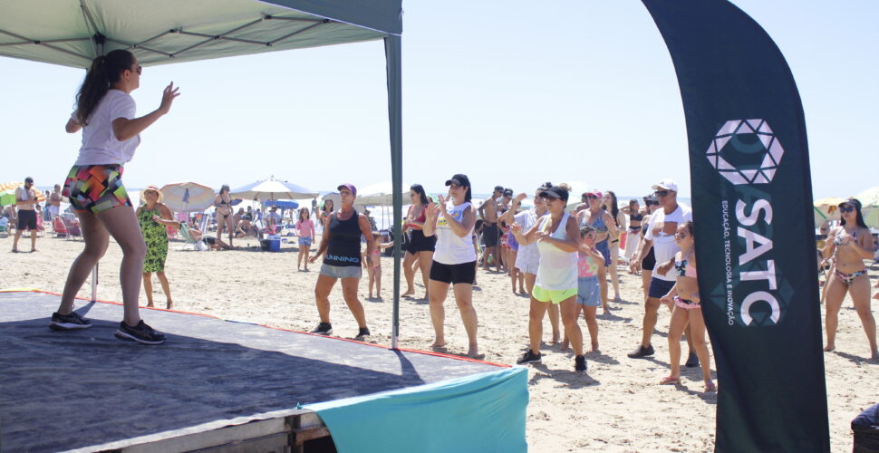 Muita brincadeira e diversão durante o Satc na Praia