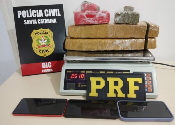 Após perseguição, polícia apreende drogas em carro