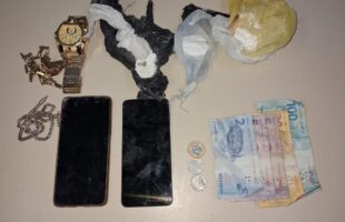 Polícia Militar apreende cocaína e prende dois suspeitos por tráfico em Lauro Müller