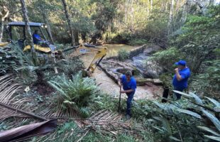 Samae realiza limpeza em represas para otimizar captação e melhorar a qualidade da água em Urussanga