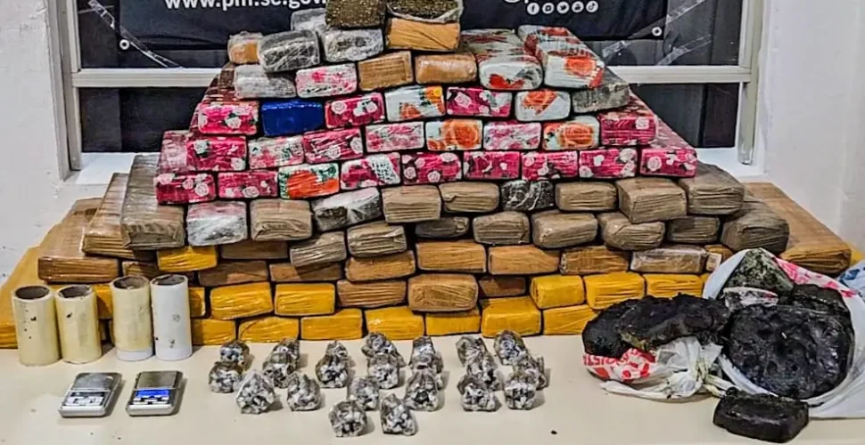 PM apreende mais de 90 quilos de maconha em Tubarão