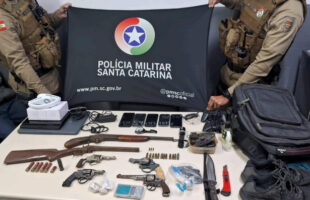 Família é feita refém durante assalto em residência em Criciúma
