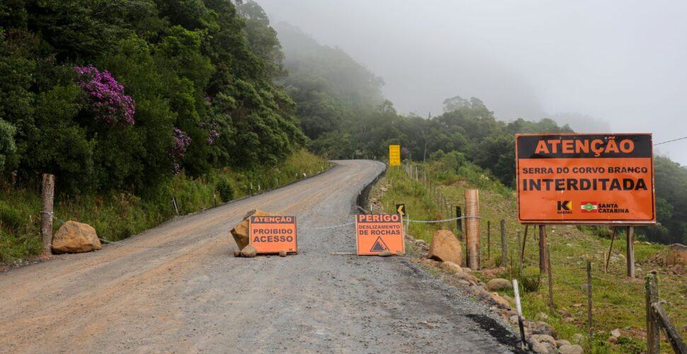 Serra do Corvo Branco está com 40% da obra concluída