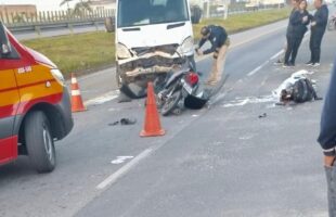 Acidente com vítima fatal é registrado na marginal da BR-101, em Araranguá