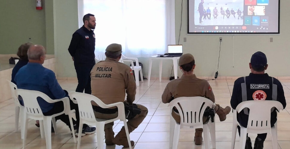 Com foco em chuvas, Orleans participa de simulado de gestão de desastres naturais