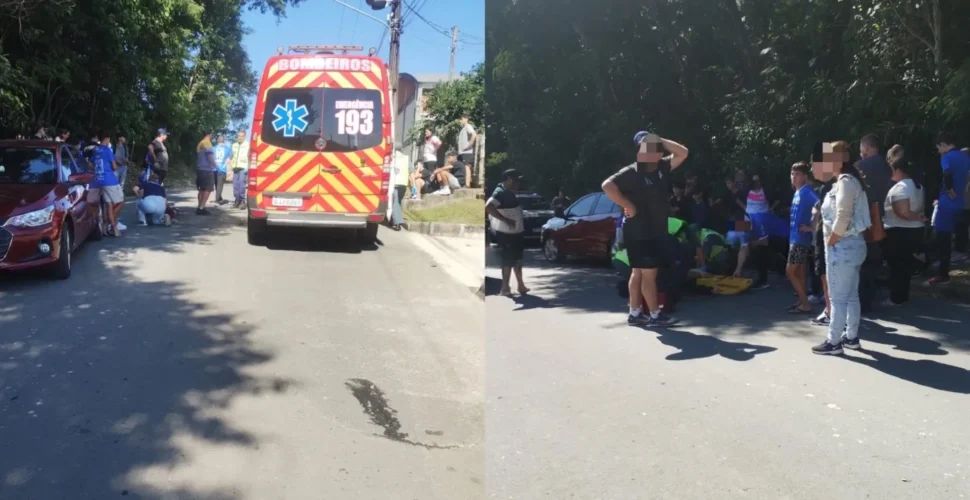 Mulher fica ferida após ser atropelada em Nova Veneza