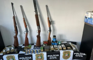 CAC é preso por ameaçar e agredir familiares em Meleiro