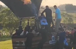Acidente com balão em Praia Grande: Polícia encontra extintor e intensifica buscas por maçarico