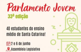 Estudantes do ensino médio participam como deputados do Parlamento Jovem
