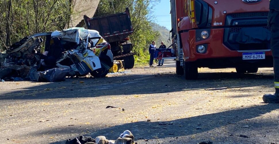 Atualização: Acidente grave na SC-446, em Treviso, deixa um morto e um ferido
