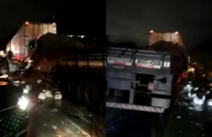 Caminhoneiro de Criciúma morre em colisão com cinco veículos na BR-101 em Joinville