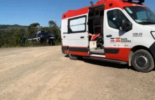 Parto prematuro mobiliza aeronave do Saer em Siderópolis