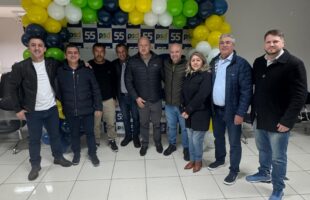 Presidente da Alesc, deputado Julio Garcia, visita lideranças do PSD em Lauro Müller e recebe demandas locais