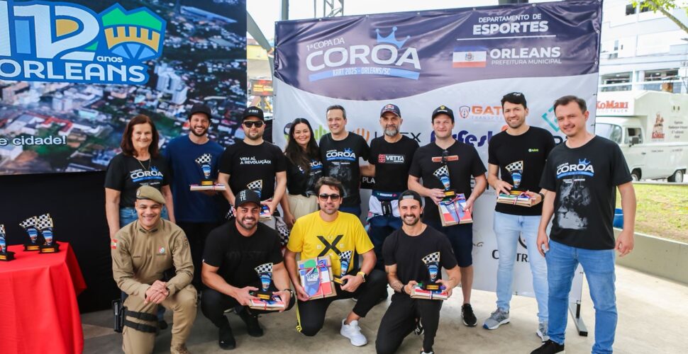 Orleans acelera com evento inédito: 1ª Copa da Coroa de Kart movimenta a Cidade