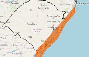 Ciclone se aproxima do Litoral Sul com ventos de até 70 km/h; Defesa Civil emite alerta