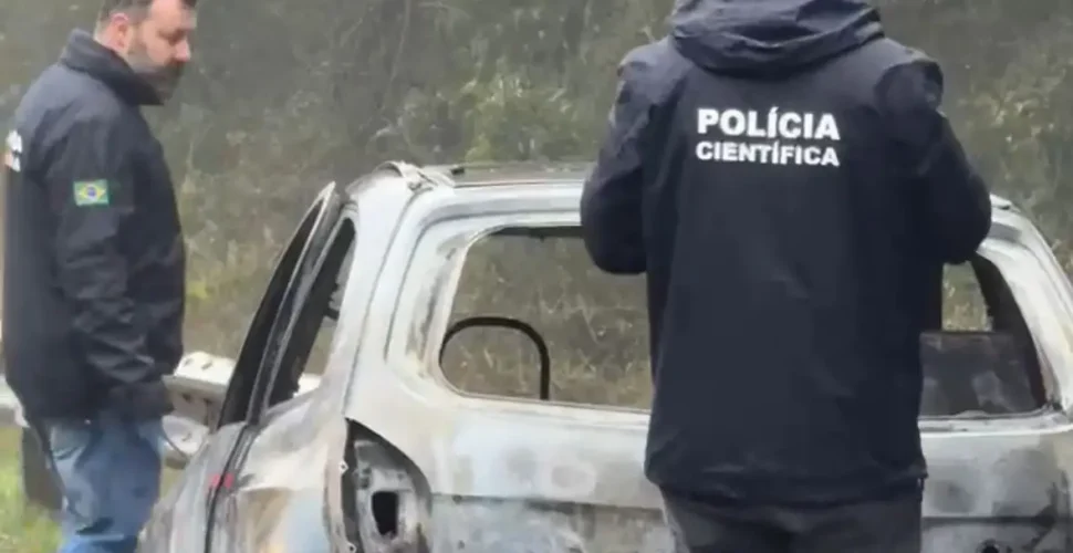 Corpo carbonizado e veículo queimado são encontrados às margens da BR-116 em Lages