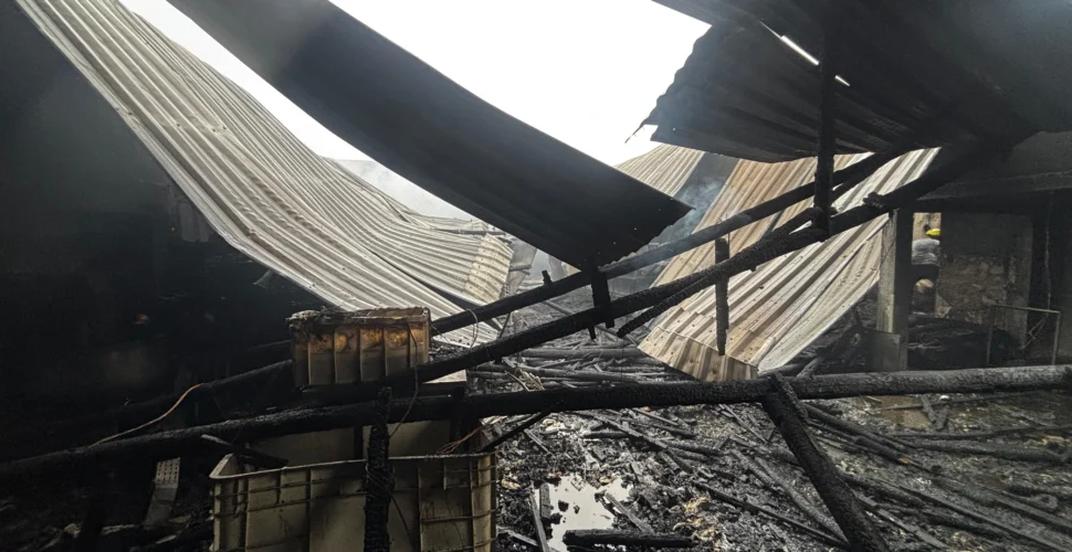 Incêndio de grandes proporções atinge fábrica em Forquilhinha e mobiliza bombeiros por horas