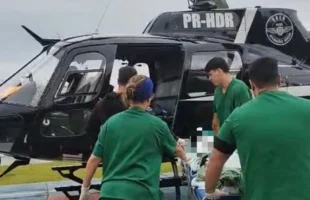 Colisão traseira na BR-101 deixa duas pessoas em estado grave próximo a Araranguá