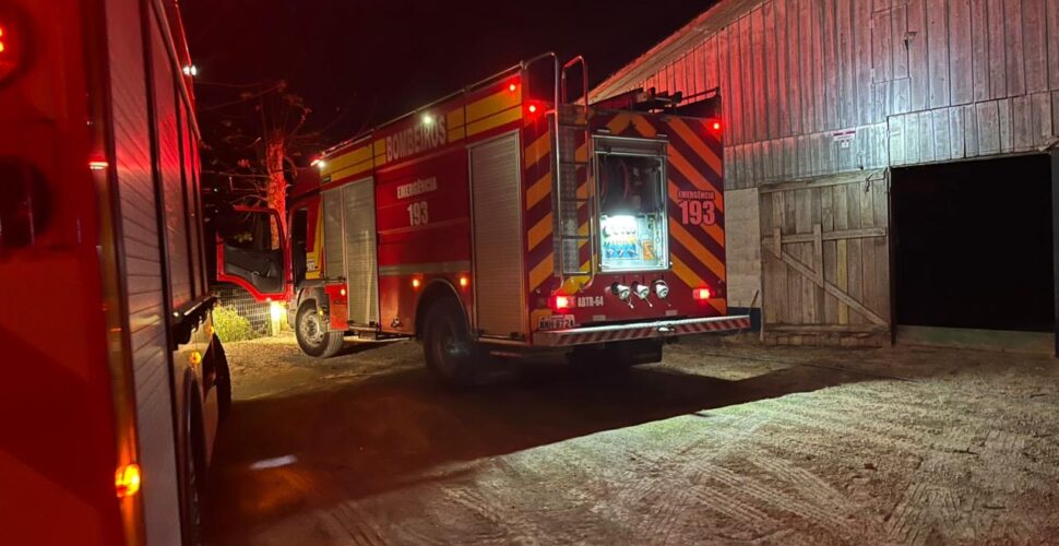 Incêndio ameaça milhares de pintinhos recém-nascidos em aviário de Urussanga