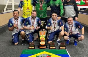 Braço do Norte domina a cena e é bicampeão estadual de bocha