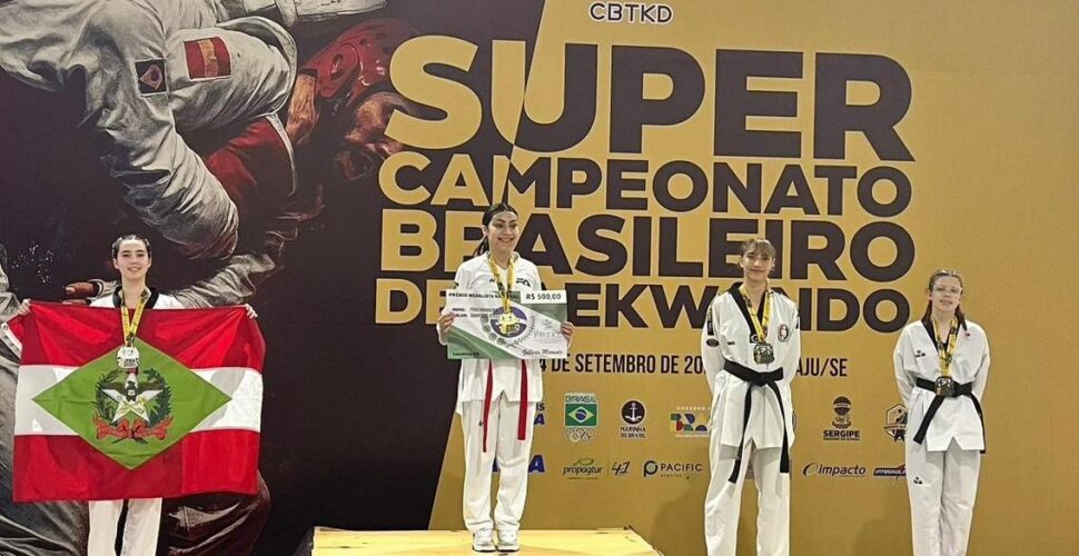 Atleta de São Ludgero supera lesão e conquista vice-campeonato brasileiro de taekwondo