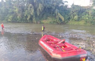 Jovem desaparece nas águas do Rio Braço do Norte; buscas serão retomadas na segunda-feira