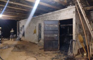 Incêndio atinge estufa de fumo em Orleans