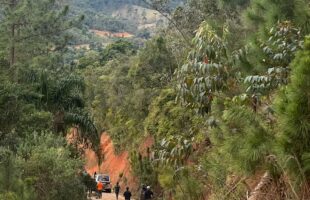 Caminho de Fé e Superação: Peregrinos Seguem na Chuva em Jornada até Santa Paulina