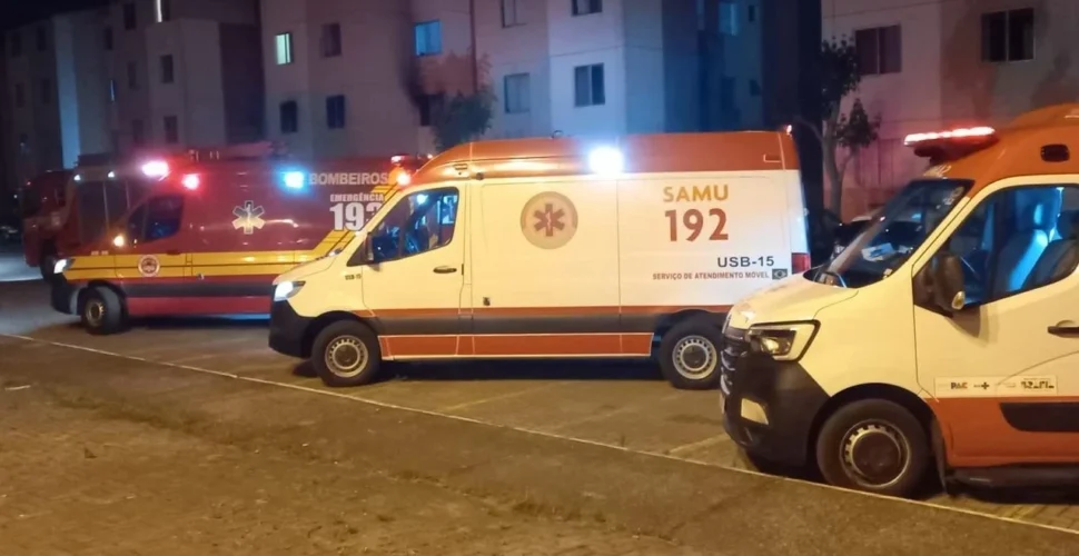 Incêndio em apartamento deixa seis pessoas intoxicadas por fumaça em Criciúma