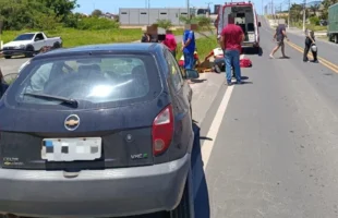 Motociclista fica em estado grave após colisão frontal em Morro da Fumaça