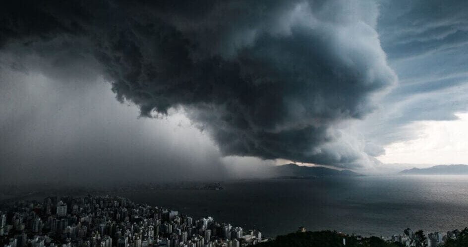 Ciclone extratropical se forma e traz risco de tempestades severas a Santa Catarina