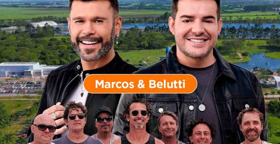 Show gratuito com Marcos & Belutti e Dazaranha celebra 60 anos da Termelétrica Jorge Lacerda