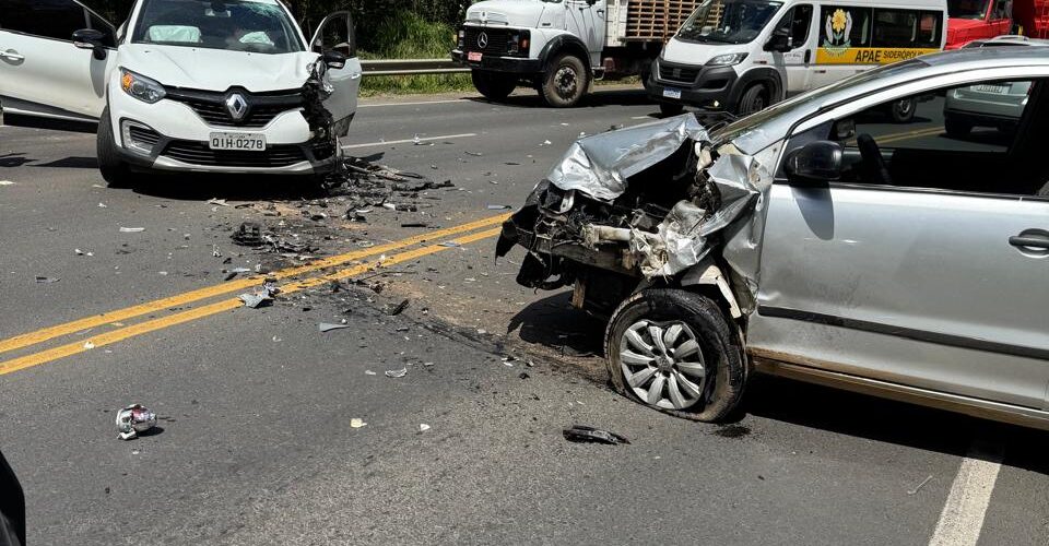 Acidente grave na descida entre Siderópolis e Criciúma