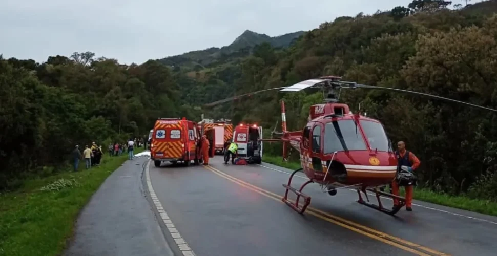 Três mortos e três feridos em colisão na BR-282, em Bom Retiro, na Serra Catarinense