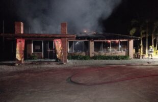 Incêndio atinge restaurante às margens da SC-390 em Orleans