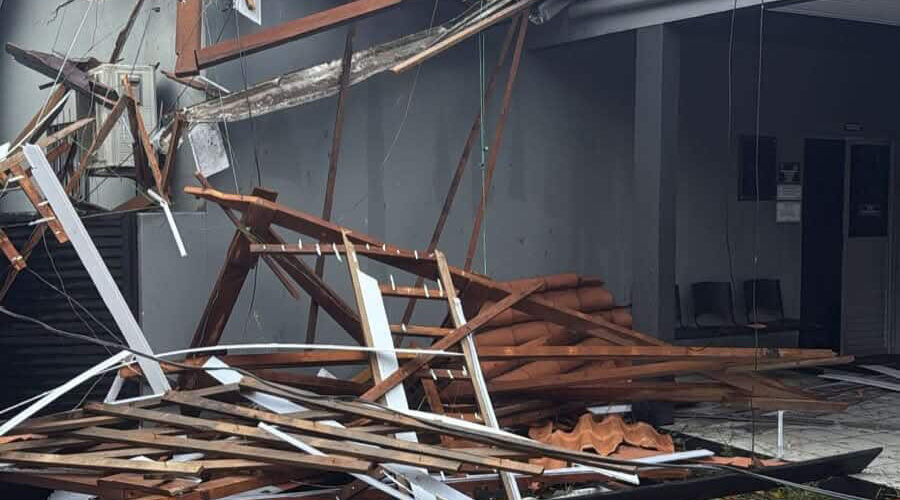 Temporal com fortes ventos causa estragos em Orleans e região