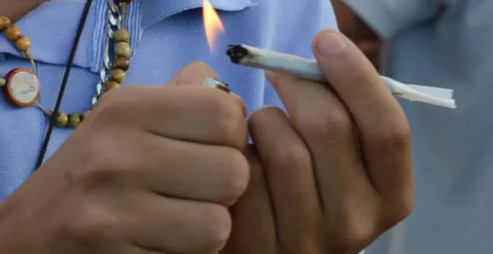 Jovem chora ao ser um dos primeiros multados por consumir maconha em público em SC