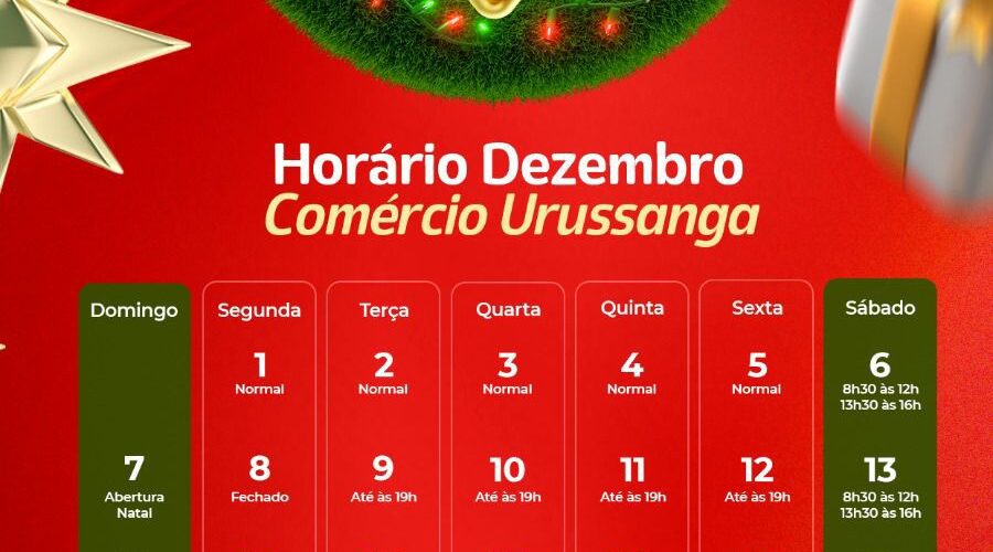 Natal Encantado de Urussanga anuncia data de abertura e prêmios; veja horários