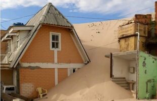 Ventos fortes colocam 28 cidades da região em alerta para invasão de areia